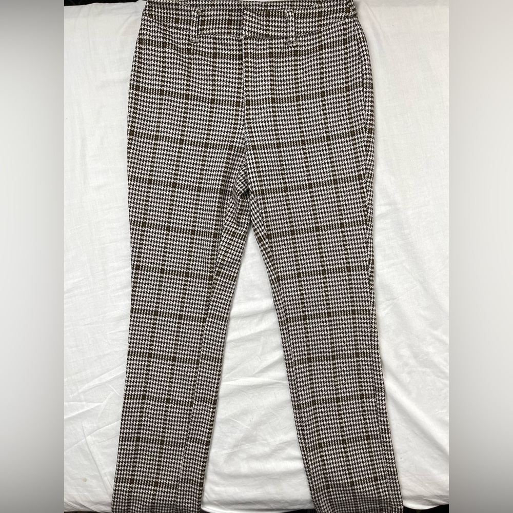 Free People Houndstooth Plaid Slim Pants – Size 0